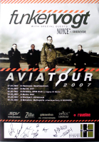 FUNKER VOGT - 2007 - In Concert - Noyce - Aviat Tour - Poster - + Autogramme