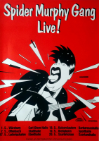 SPIDER MURPHY GANG - 1983 - Plakat - Live In Concert Tour - Poster