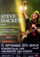 HACKETT, STEVE - GENESIS - 2015 - Plakat - In Concert Tour - Poster - Berlin