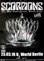 SCORPIONS - 2016 - Plakat - In Concert - 50 Anniversary Tour - Poster - Berlin