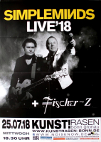SIMPLE MINDS - 2018 - Plakat - Fischer Z - In Concert Tour - Poster - Bonn