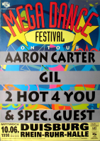 MEGA DANCE FESTIVAL - 1998 - Aaron Carter - GIL - Poster - Duisburg