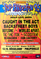POP EXPLOSION - 1996 - Scooter - Blümchen - Tic Tac Toe - Poster - Düsseldorf