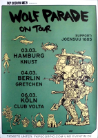 WOLF PARADE - 2020 - Plakat - In Concert - Against The Day Tour - Poster