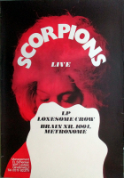 SCORPIONS - 1972 - Plakat - In Concert - Lonesome Crow Tour - Poster