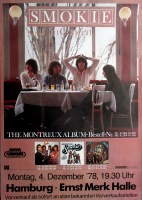 SMOKIE - 1978 - Plakat - In Concert - Montreux Album Tour - Poster - Hamburg