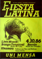 FIESTA LATINA - 1986 - In Concert - Musik aus Sdamerika - Poster - Hamburg