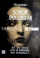 SOROR DOLOROSA - 2022 - Varsovie - Je Taime - Concert Tour - Poster - Hamburg
