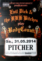 EVIL DICK & THE KKK BITCHES - 2015 - Tribute to Body Count - Poster - Dsseldorf