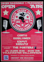 ROCK GEGEN RECHTS - 2015 - In Concert - The Porters - Poster - Dsseldorf