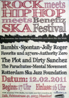 ROCK MEETS HIP HOP - 2011 - Bambix - Spontan - Jolly Roger - Poster - Dsseldorf