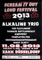 SCREAM IT OUT LOUD - 2008 - Alkaline Trio - Flatliners - Poster - Dsseldorf