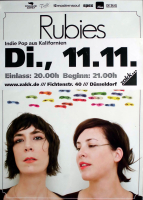 RUBIES, THE - 2008 - In Concert - Explode From The... Tour - Poster - Dsseldorf