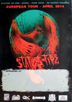 STATUES ON FIRE - 2014 - Plakat - In Concert - Phoenix European Tour - Poster
