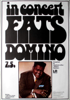 DOMINO, FATS - 1973 - Gnther Kieser - Live in Concert Tour - Poster - Frankfurt