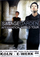 SAVAGE GARDEN - 2000 - In Concert - Affirmation World Tour - Poster - Kln