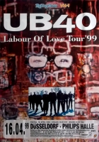 UB 40 - 1999 - Konzertplakat - Concert - Labour of... - Tourposter - Dsseldorf