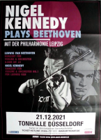 KENNEDY, NIGEL - 2021 - In Concert - Plays Beethoven Tour - Poster - Dsseldorf