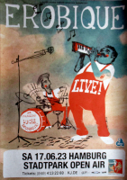 EROBIQUE - INTERNATIONAL PONY - 2023 - In Concert Tour - Poster - Hamburg