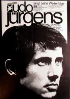 JÜRGENS, UDO - 1967 - In Concert - Singt Seine Welterfolge Tour - Poster - München