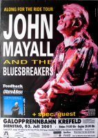 MAYALL, JOHN - 2001 - In Concert - Along For The Ride Tour - Poster - Krefeld