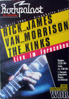 ROCKPALAST - 1982 - The Kinks - Van Morrison - Rick James - Poster - Essen
