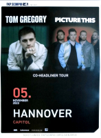 PICTURE THIS - TOM GREGORY - 2023 - Co-Headliner Tour - Poster - Hannover