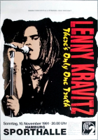 KRAVITZ, LENNY - 1991 - Live in Concert - Theres only... Tour - Poster - Hamburg