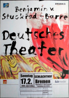 VON STUCKRAD-BARRE, BENJAMIN - 2002 - Liest Tour - Poster - Bremen B