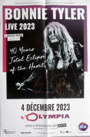 TYLER, BONNIE - 2023 - Live In Concert Tour - Poster - Paris - SIGNED!!