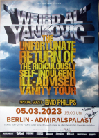 WEIRD AL YANKOVIC - 2023 - Live In Concert Tour - Poster - Berlin - SIGNED!!