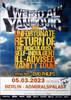 WEIRD AL YANKOVIC - 2023 - Live In Concert Tour - Poster - Berlin - SIGNED!!