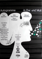 AUTOGRAMME IN DUR UND MOLL - 1966 - Walter Tafelmaier - Poster - Mnchen