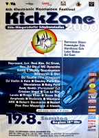 KICKZONE - Electronic Festival - 2000 - Terrence Dixon - Freestyler - Poster - Kln