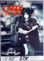 OSBOURNE, OZZY - BLACK SABBATH - 1989 - No Rest Tour - Poster - Offenbach B