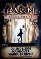 FAUN - 2024 - Live In Concert - Balladenreise Tour - Poster - Hannover