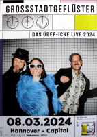 GROSSSTADTGEFLSTER - 2024 - In Concert - ber-Icke Tour - Poster - Hannover