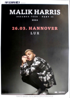HARRIS, MALIK - 2024 - Live In Concert - Dream Tour - Poster - Hannover