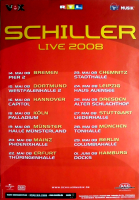 SCHILLER - 2008 - Live In Concert - Sehnsucht Tour - Poster