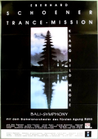 SCHOENER, EBERHARD - 1991 - Live In Concert - Trance Mission Tour - Poster