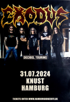 EXODUS - 2024 - Live In Concert - Decibel Tour - Poster - Hamburg
