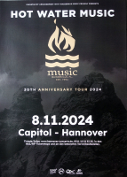 HOT WATER MUSIC - 2024 - In Concert - 30 Anniversary Tour - Poster - Hannover
