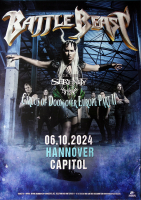 BATTLE BEAST - 2024 - Live In Concert - Circus Of Doom Tour - Poster - Hannover