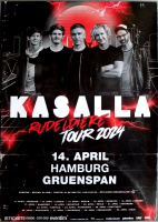 KASALLA - 2024 - Live In Concert - Rudeldiere Tour - Poster- Hamburg
