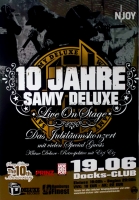 DELUXE, SAMY - 2011 - Plakat - Hip Hop - Jubilumskonzert Tour - Poster - Hamburg