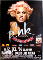 PINK - 2006 - Live In Concert - Im not Dead Tour - Poster - Hamburg - B