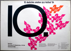 AMATEUR JAZZ FESTIVAL - 1964 - Live In Concert - Poster - Bochum