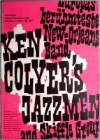 KEN COLYERS JAZZMEN - 1958 - Jazz - Live In Concert Tour - Poster - Dsseldorf