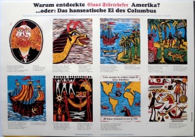 Warum entdeckte CLAUS STRTEBEKER Amerika? - 1992 - Ausstellung - Poster