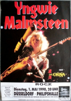 MALMSTEEN, YNGWIE - 1990 - Concert - China - Eclipse Tour - Poster - Dsseldorf